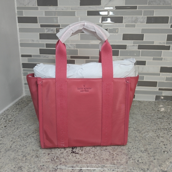 Kate spade Kip Nylon Small Tote (Rose oil, pink) - Picture 1 of 14